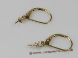 10kmounting002 14k gold plated brass Earring hoop