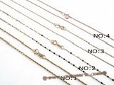 18kgoldchain001  wholesale 16inch 18K gold chain for pendant
