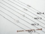 18kgoldchain005 Wholesale 16inch white gold necklace chain in low price