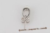 18kmounting011 Designer 18K white gold diamond pendant finding