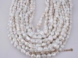 keshi030 6.5-7.5mm long-drill white colored keishi pearls on sale
