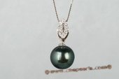 thpd080 925 sterling silver  12-13MM TAHITIAN PEARL PENDANT