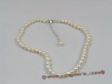 anklet006 white seed pearl anklet with adjustable sterling lobster clasp