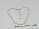 anklet008 white seed pearl anklet with adjustable sterling lobster clasp