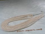 aps5.5-6aaa1 5.5-6mm AAA+ White Cultured Akoya Pearl strands 16-inch in length