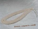 aps6-6.5aa1-aaa1 6-6.5mm AA+-AAA+ White Cultured Akoya Pearl strands 16-inch in length