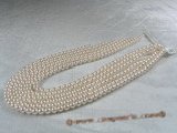 aps6-6.5aaa1 6-6.5mm AAA+ White Cultured Akoya Pearl strands 16-inch in length