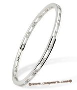 babr007 Handcraft sparkling Rhodium plating brass cuff bracelet
