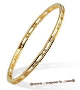 babr008 wholesale sparkling Rhinestone 14K yellow gold plating cuff Bangle