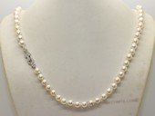 bapn006 Baroque saltwater cultured pearl single necklace
