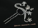 hcj022 Magnificent Rhinestone&crystal wedding Hair Pin