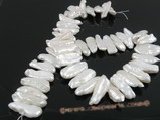 Freshwater Biwa pearl strand,white color