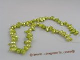 blister013 five strands 8*12mm green blister freshwater pearls