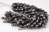 blister052 11-13mm Dark Black Freshwater Baroque Pearl at discount price