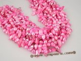 blister1003 wholesale hot pink 6-7mm freshwater blister pearl in five strand