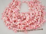 blister1033 6-7mm Hot pink baroque freshwater blister pearl strands in wholesale