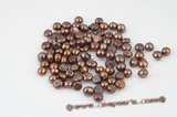 lpb076 20pcs 12-13mm baroque undrilled nugget loose pearl in brown