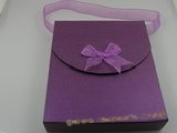 box016 20pcs purple Cardboard Portable Jewelry set Box