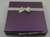 box022 20pcs Cardboard necklace& earrings boxes in purple color