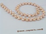 bread02 side-dirlled 6-7mm pink bread loosen pearl strands