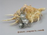 brooch003 Elegant flower design freshwater pearl brooch with 18kgp mountting