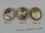 brooch027 Silver 40*50mm cameo shell pin brooch in wholesale