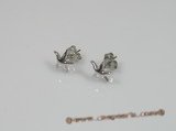 bse003 5 pairs Sterling Silver star design earrings for flower children