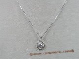 bsp008 Sterling Silver ring child's pendant with 16 inch Box Chain