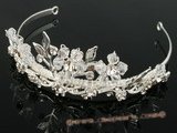 btj003 Gorgeous Spring Bouquet crystal Tiara on sale