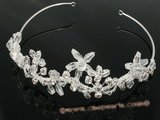 btj007 Intrigue silver-toned crystal bridesmaid Tiara in wholesale