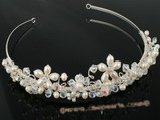 btj008 wholesale skillfully hand wired pearl tiara
