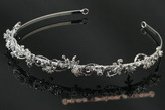 btj030 stunning hand-wired rhinestone Floret Bridal tiara