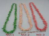 cn002 stunnting branch coral beads necklace with lobster clasp