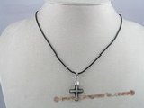 CP008 Swarovski 15*20mm cross faceted crystal pendant with sterling mounting