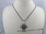 CP009 Swarovski 29*37mm cross crystal enhancher pendant