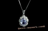 CZP004 Gorgeous Sterling Silver & Cubic Zirconia Pendant