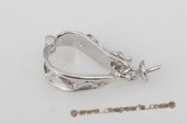 E02 Large sterling silver enhancer pendant mountting,13*16mm