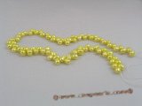 frp003 6-7mm yellow dye color Wheat shaped pearls strands Wholesale