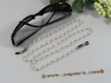 GCH012 Fanshion 4-5mm white potato pearl beads Eyeglass holders for xmas