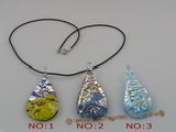 gpd006 10 pieces 60mm tear-drop chinese lampwork glass pendant