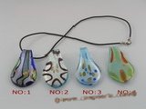 gpd035 10 pieces 60mm colourful clipper-built coloured glaze pendant