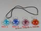 gpd038 10 pieces 30mm colourful round coloured glaze pendant