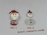 gpd044 wholesale 10pieces Santa Claus design lampwork pendant