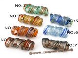 gpd063 Discount 15*45mm color glaze pendant necklace in  helix-pipe design,30pieces