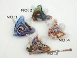 gpd070 Discount Sale 10pcs fish design lampwork glass pendant