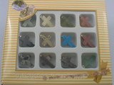 GS003 Wholesale five sets Cross Gemstone pendant gift sets