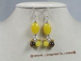 gse013 grape style earrings dangling jade &pearl