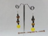 gse031 hand wrapped gemstone pierce earrings wholesale