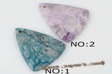 gsp112 Triangle Shape GemStone Pendant Necklace