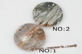 gsp118 Handmade Round Shape Natural Stone Pendant Neckace